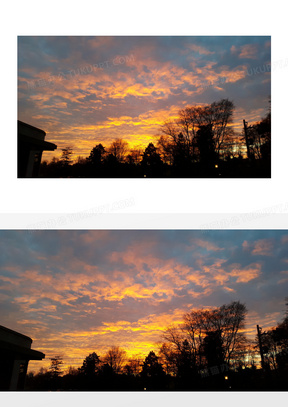 云 颜色 金色的