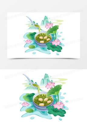 绿豆汤图片高清大图