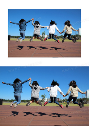 手牵手图片素材