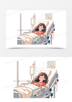 挂点滴图片发朋友圈卡通