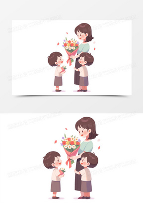 送花图片动漫可爱卡通