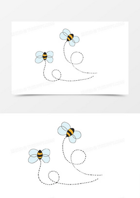 蜜蜂边框图片素材