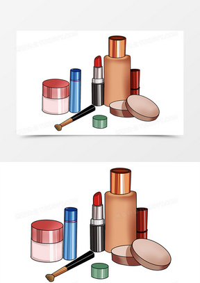废化妆品卡通图片图片
