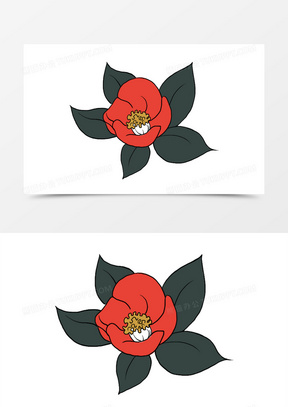 333山茶花手绘插画31山茶花210简约家居山茶花插花背景41山茶花291