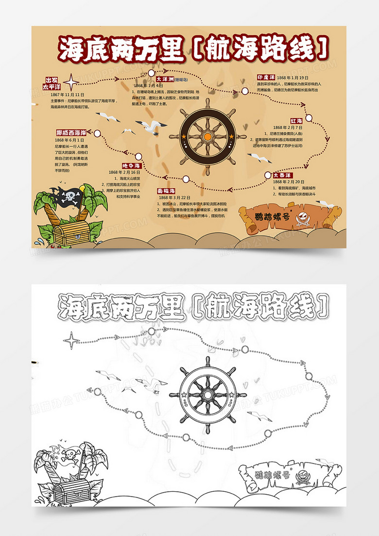 海底两万里航海路线图