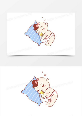 儿童睡觉图片素材