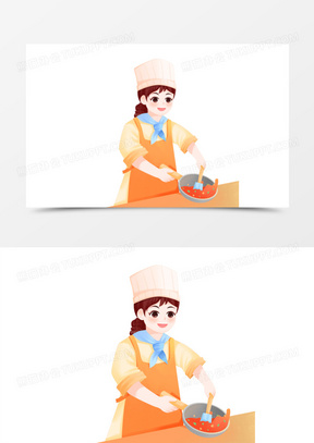 女厨师图片大全图片动漫