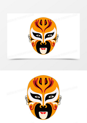 京剧脸谱创意设计手绘