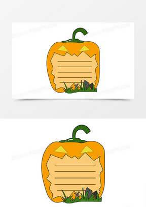 1217万圣节黑猫南瓜手绘边框121万圣节蜘蛛南瓜灯边框元素593万圣节