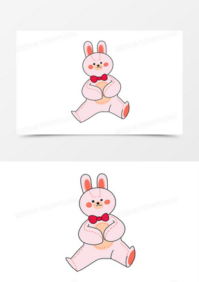 兔子玩偶图片素材
