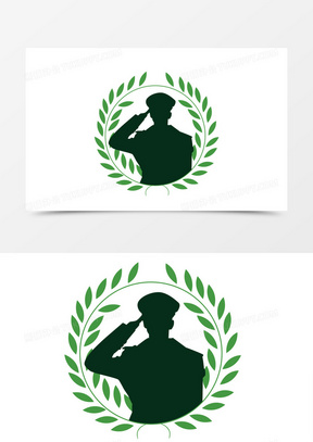 敬礼剪影素材_敬礼剪影图片_敬礼剪影素材图片下载_熊猫办公