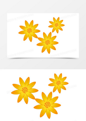 可爱唯美小黄花素材101几朵小花50小清新花底纹80紫色小花120小清新