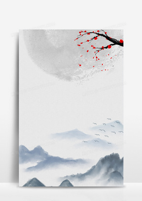 简约淡雅中国风背景