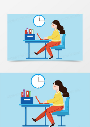 认真工作图片素材