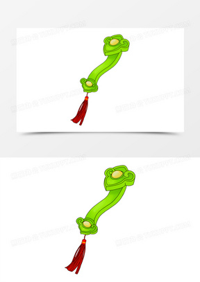 手绘国潮风年画如意免抠素材元素