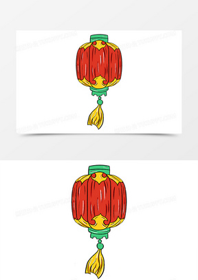 504国潮古风金边灯笼边框元素2949136工笔画国潮月亮灯笼元素313国潮