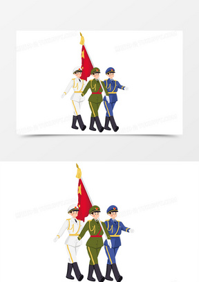 卡通军人图片简笔画_卡通军人图片可爱霸气素材下载_熊猫办公