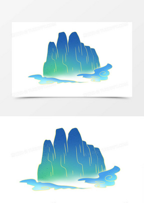 国风山图片素材