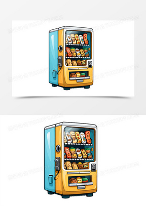 自动贩卖机购买免抠元素
