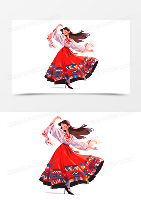 民族舞图片唯美意境