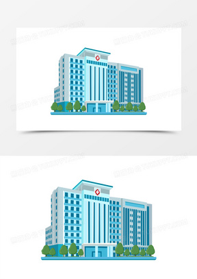 卡通医院建筑图片高清