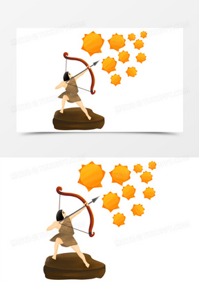 后羿射日图片搞笑头像