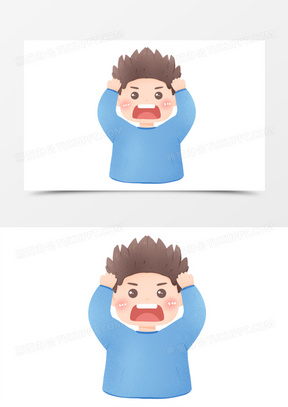 崩溃痛哭图片表情包可爱