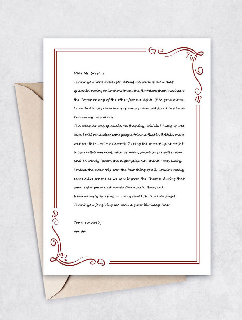 白色简约花纹边框欧式信纸背景word模板下载 信纸 熊猫办公