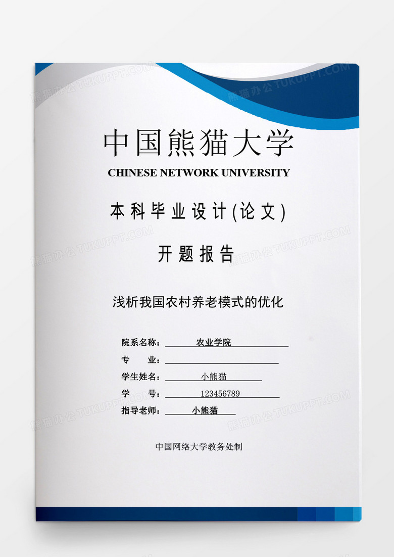 毕业设计浅析我国农村养老模式的优化word模板