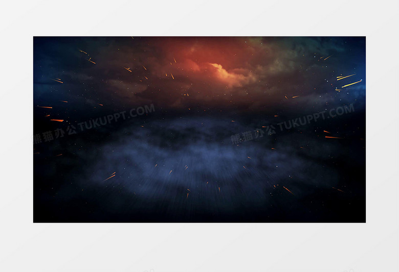 浪漫唯美大气星云星空动态光效视频素材