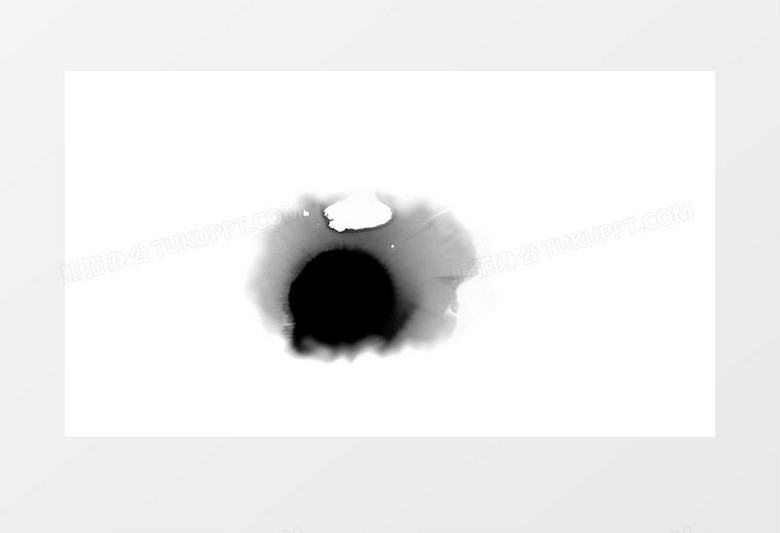 唯美粒子水墨效果遮罩视频素材