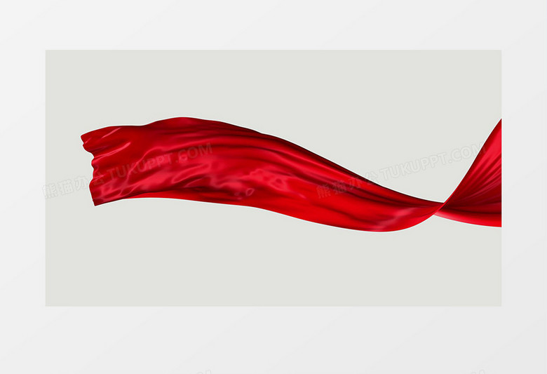 大气时尚唯美红绸动态元素视频
