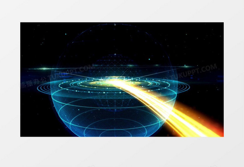 科技星球动态粒子视频素材