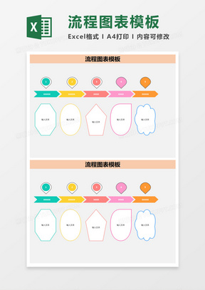 流程图表模板excel模板