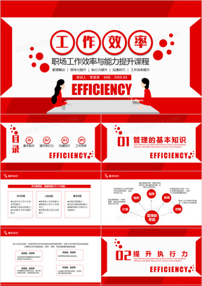 工作效率与能力提升课程PPT模板