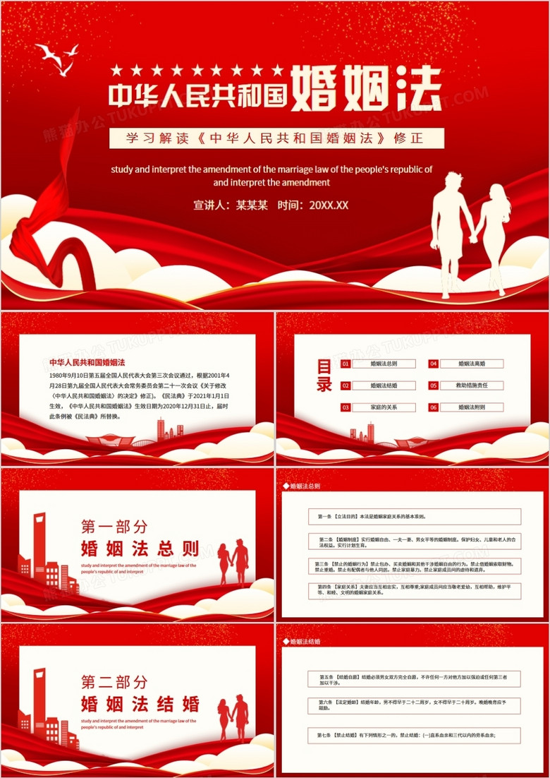学习解读《中华人民共和国婚姻法》修正动态PPT