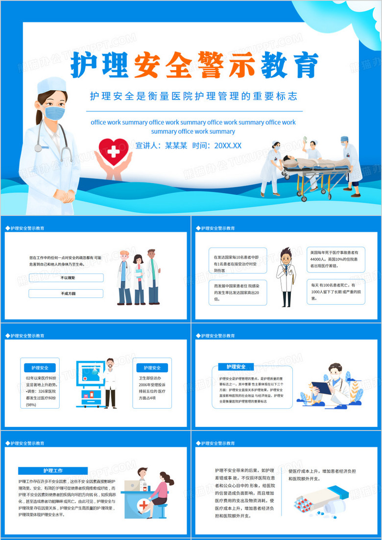 护理安全警示教育医护动态PPT