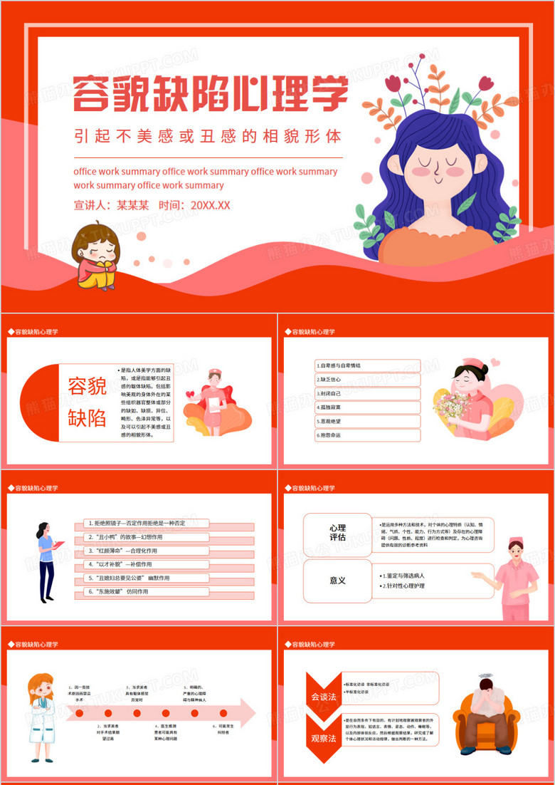 容貌缺陷心理学动态PPT