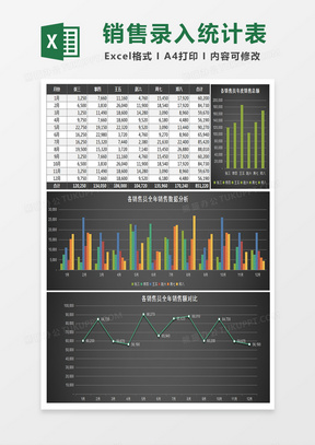 酒水銷售提成統計表excel模板263實用簡潔員工銷售業績統計表excel