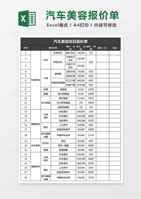 汽车维修项目价格表详解，汽车维修项目价格表全面解析