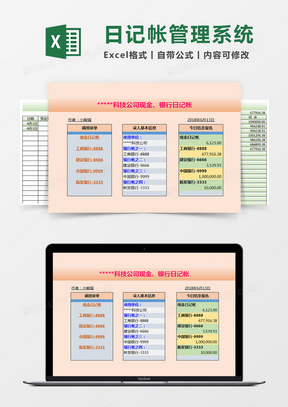 日记excel表格模板 日记excel表格模板下载 熊猫办公