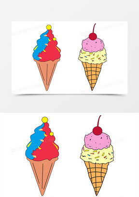 卡通冰图片素材