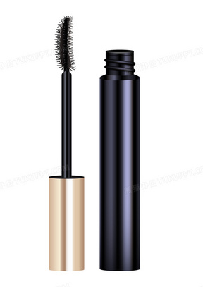 手绘写实化妆品睫毛膏素材
