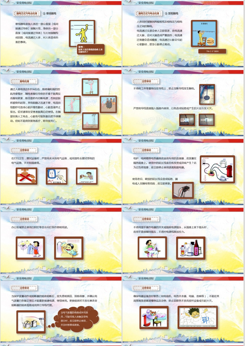 企业培训用电安全注意事项PPT宣讲模板no.2