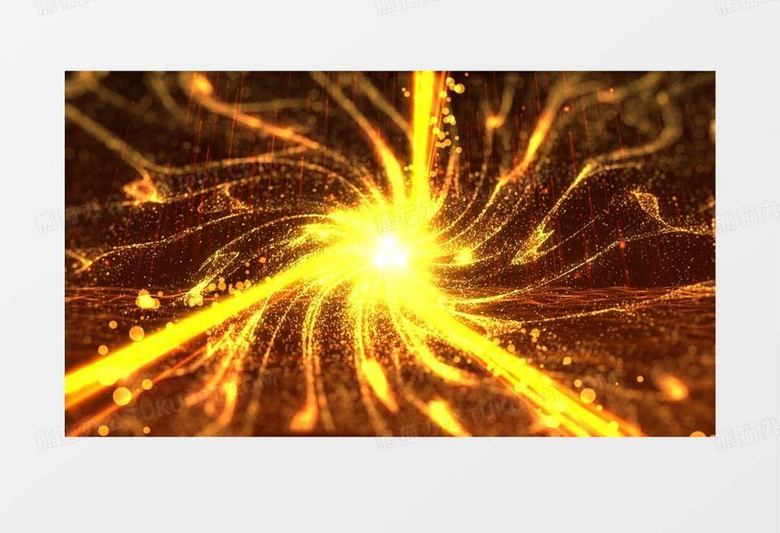 金色震撼年会发布会开场AE模板