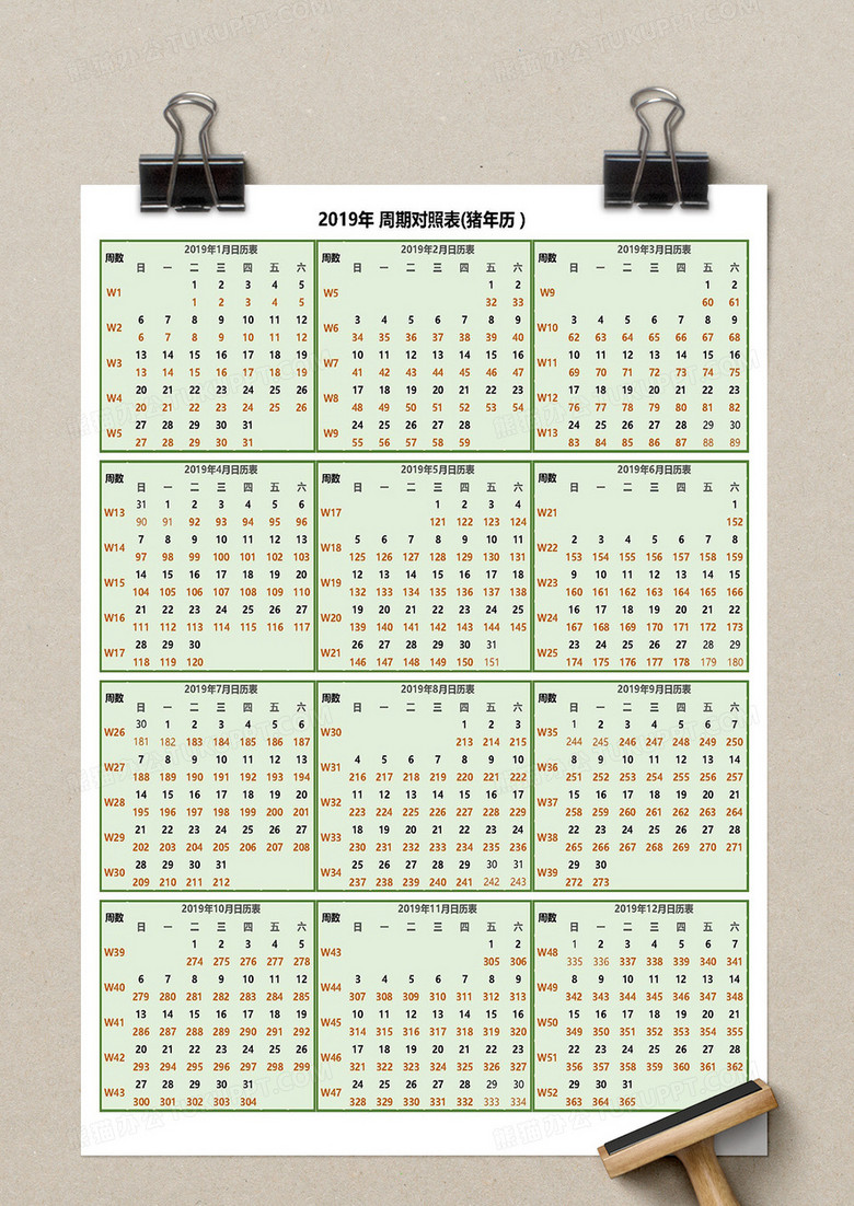 19年周期对照表 可查周数 天数 Excel模板下载 天数 熊猫办公 19年周期对照表 可查周数 天数 Excel模板下载 天数 熊猫办公