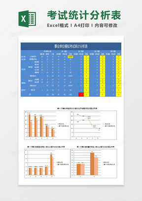 考试分数excel表格模板下载 熊猫办公