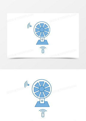 卡通電風扇圖片素材