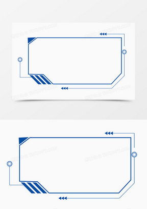 圆形蓝色科技感边框手绘设计74312渐变圆形科技感边框手绘设计1372