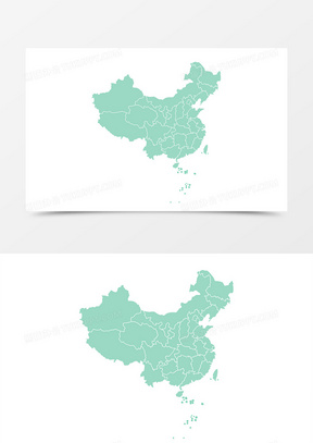中国地图免抠元素